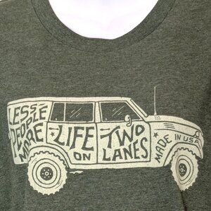 American Pickers Two Lanes Basic Tshirt by Mike Wolfe Med Antique Archaeology